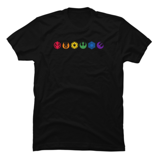 Футболка PrintBro Star Wars Rainbow