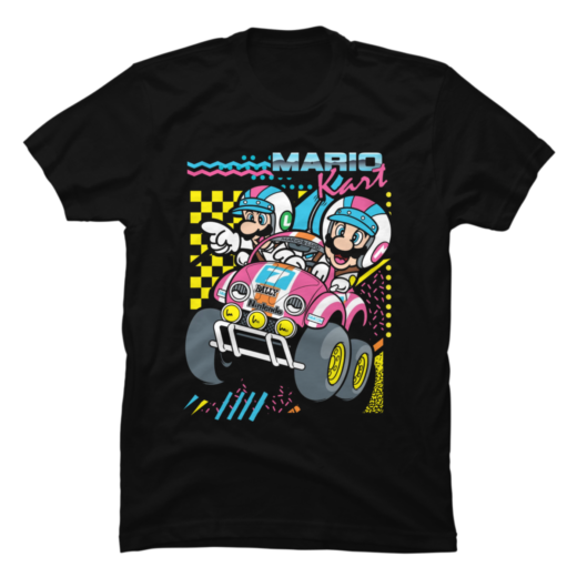 Футболка PrintBro Nintendo Super Mario Kart 80's