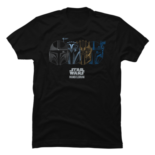 Футболка PrintBro The Mandalorian Helmet Outlines