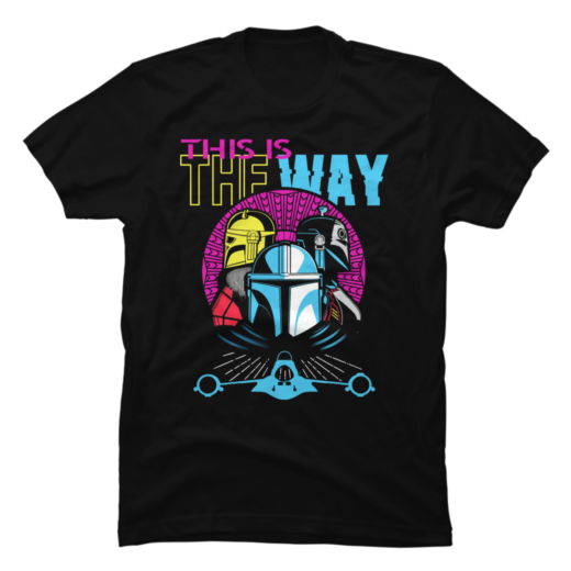 Футболка PrintBro The Mandalorian Neon This Is The Way
