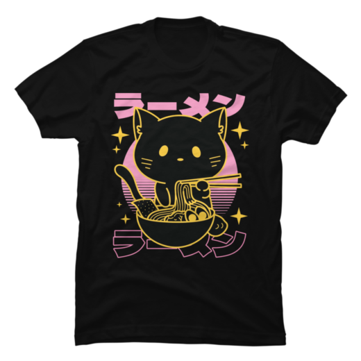 Футболка PrintBro Cat Eating Ramen