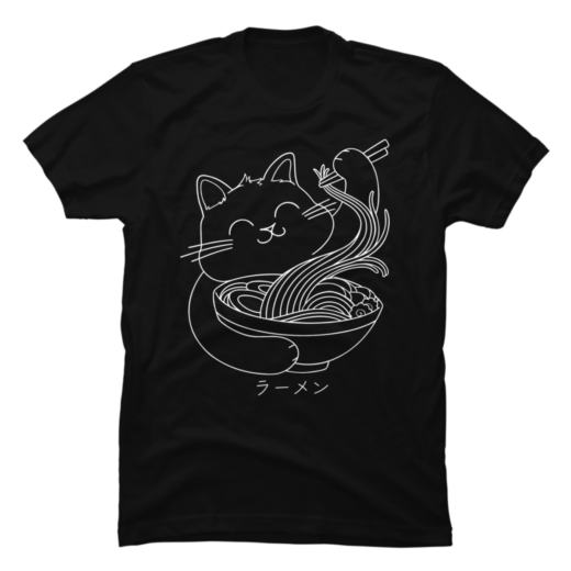Футболка PrintBro Ramen Cat Line