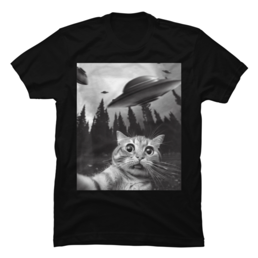 Футболка PrintBro Funny Cat Selfie with UFOs