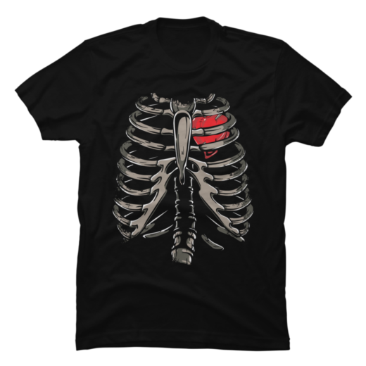 Футболка PrintBro X-Ray Skeleton Rib