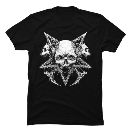 Футболка PrintBro Gothic Skull Trio