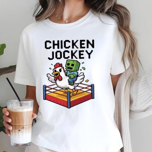 Футболка PrintBro Minecraft Chicken Jockey unisex Art.002