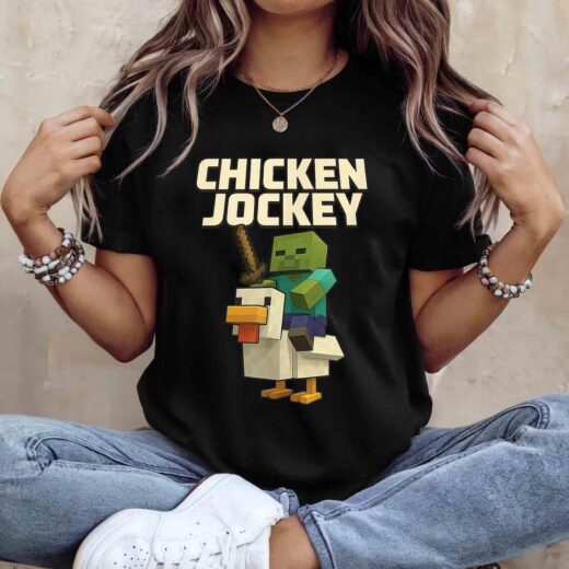 Футболка PrintBro Minecraft Chicken Jockey unisex Art.003