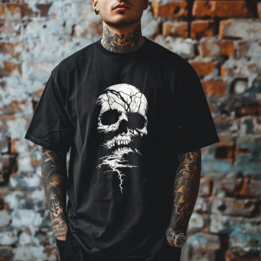 Футболка PrintBro Fragmented Skull unisex