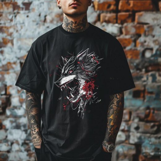 Футболка PrintBro Gothic Wolf unisex