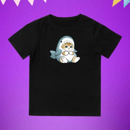 Футболка PrintBro Акула кот unisex Art.002