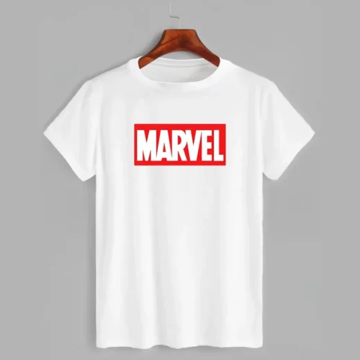 Футболка PrintBro з принтом Marvel (Марвел) Біла