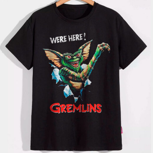 Футболка PrintBro Гремлін WERE HERE! PG06846 Чорний