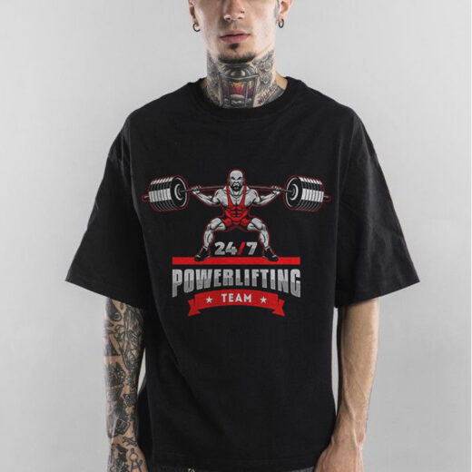 Футболка PrintBro Powerlifting team PG03327 goodreclama Чорний