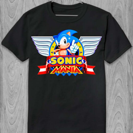 Футболка PrintBro Sonic Mania PG05679 Чорний
