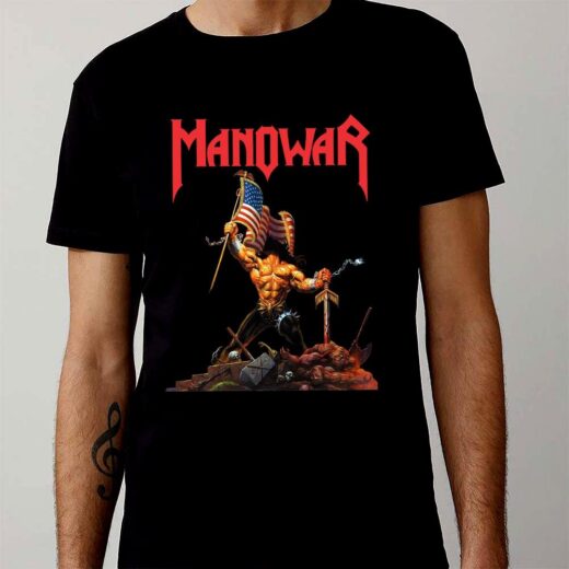 Футболка PrintBro Manowar PG0722 Чорний