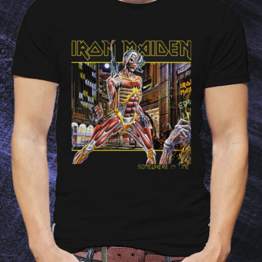 Чоловіча футболка PrintBro "Iron Maiden" Somewhere in Time PG00961 Чорний
