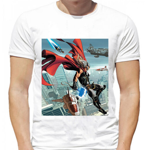 Футболка PrintBro чоловіча Thor (Тор і сяючий молот Тора) PG02045 Білий