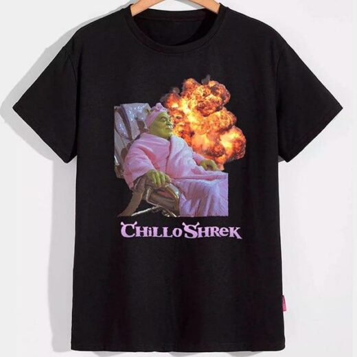 Футболка PrintBro чоловіча Шрек ChilloShrek PG08086 Чорний