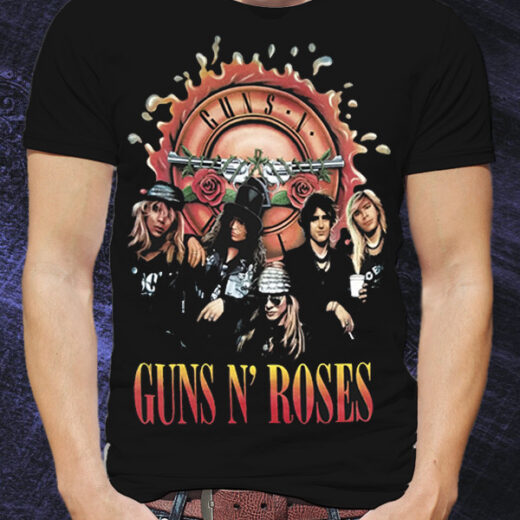 Чоловіча футболка PrintBro Guns N`Roses PG01049 Чорний