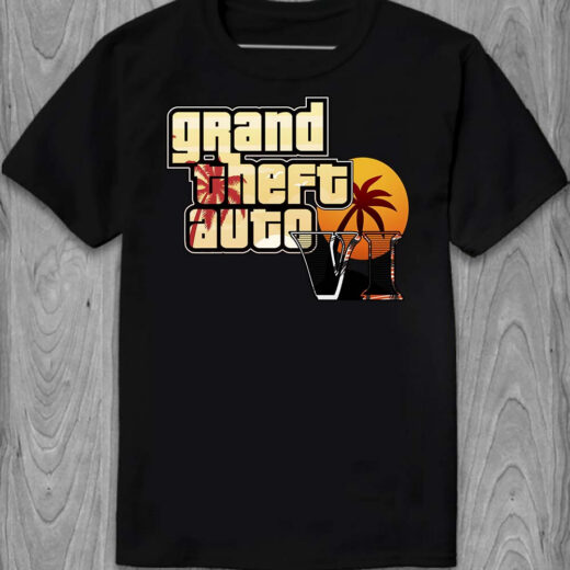 Футболка PrintBro Grand Theft Auto: Vice City PG05821 Чорний