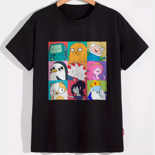 Футболка PrintBro Adventure time колаж PG06905 Чорний
