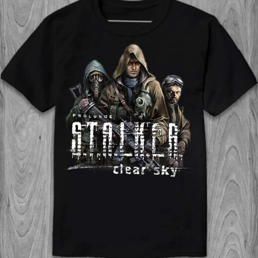 Футболка PrintBro STALKER: Clear Sky PG05864 Чорний