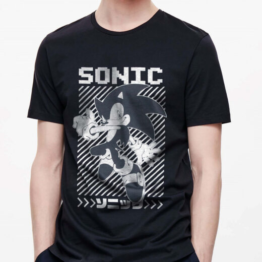 Футболка PrintBro Sonic PG04603 Чорний