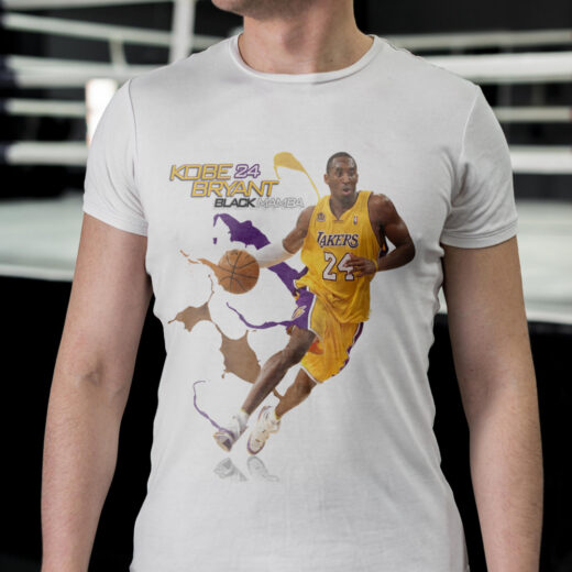 Футболка PrintBro чоловіча Kobe Bryant "Black Mamba" PG02775 Біла