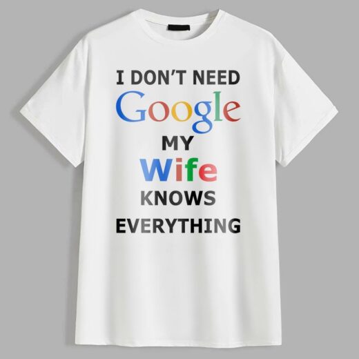 Футболка PrintBro I don't need Google Біля wife знають everything PG07742