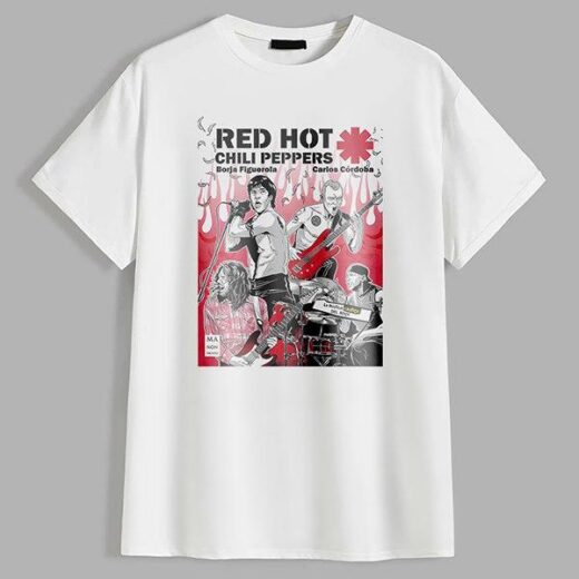 Футболка PrintBro Red Hot Chili Peppers: Сцена та Драйв PG0770 Білий