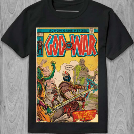 Футболка PrintBro God Of War poster PG05636 Чорний