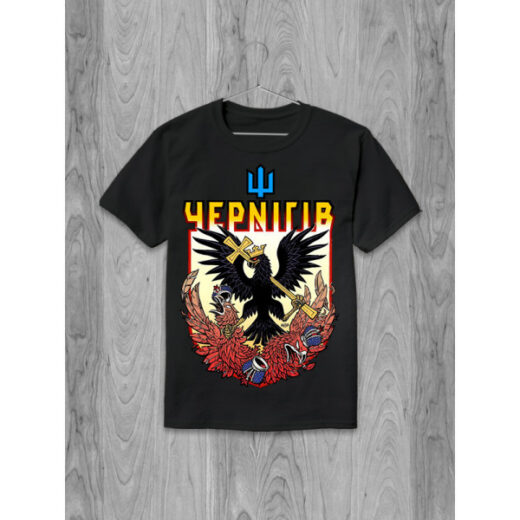 Чоловіча футболка PrintBro Чернігів PG01922 goodreclama Чорний