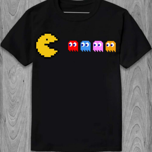 Футболка PrintBro Аркадна відеогра Pac-Man PG05760 Чорний