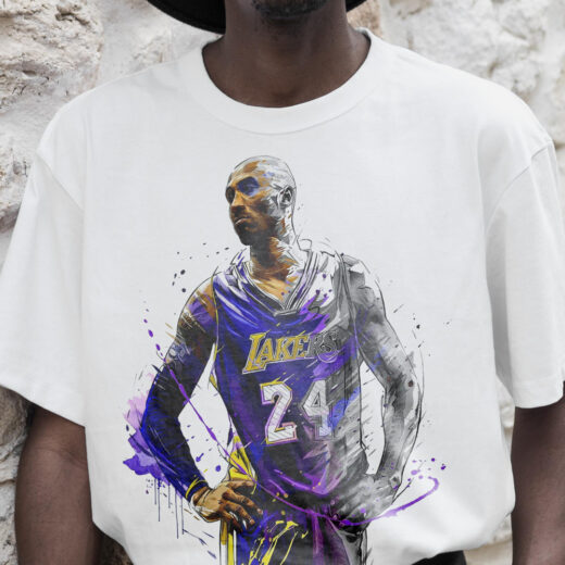 Чоловіча футболка PrintBro Kobe Bryant PG02763 Біла