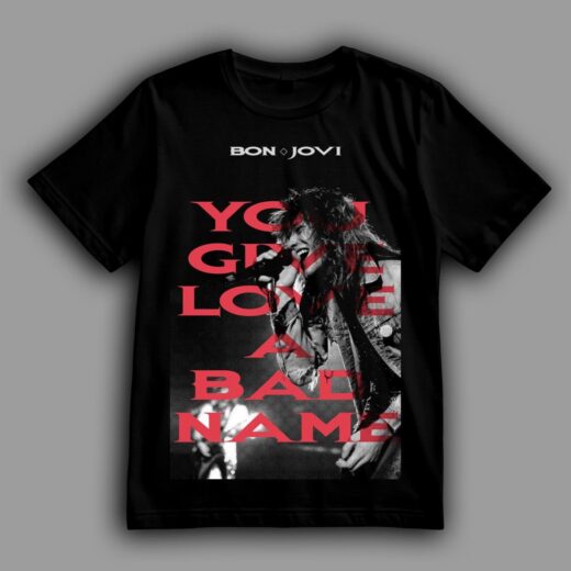 Футболка PrintBro Bon Jovi "You give love a bad name"