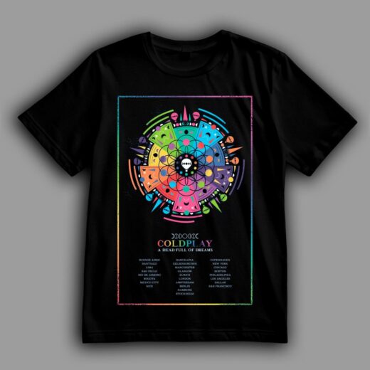 Футболка PrintBro Coldplay "A Head Full of Dreams" Чорний