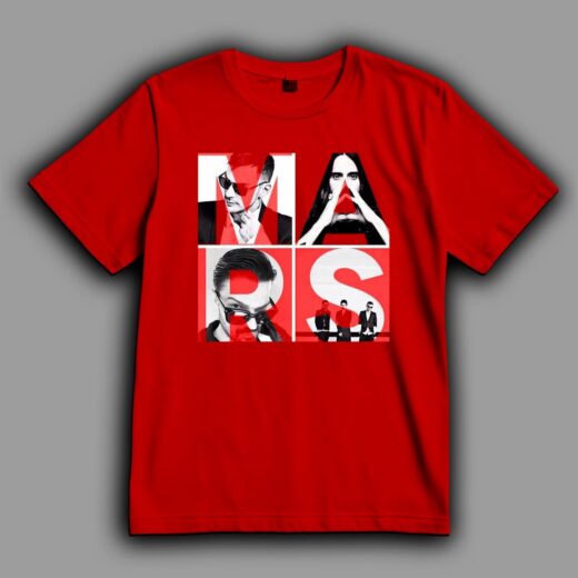 Футболка PrintBro 30 Seconds to Mars, Провідники до космосу Червоний