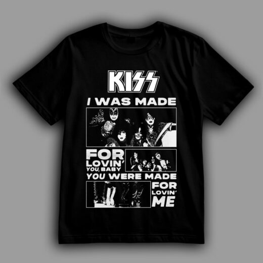 Футболка PrintBro Kiss "I Was Made for Lovin' You"