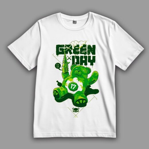 Футболка PrintBro Green Day Drunken Teddy PG09624