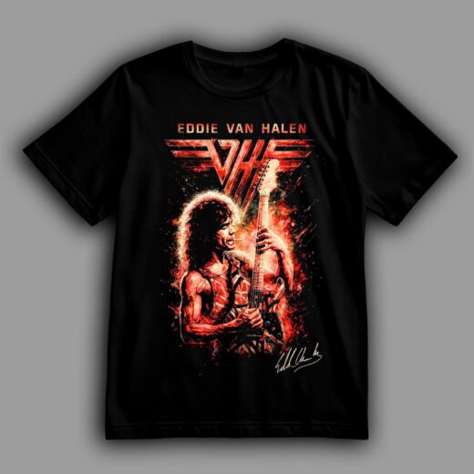Футболка PrintBro Eddie Van Halen з цигаркою та захопленням грою