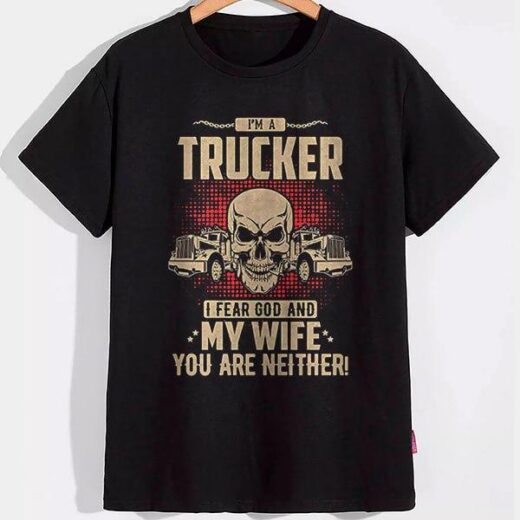 Футболка PrintBro I am a trucker PG07692 goodreclama Чорний