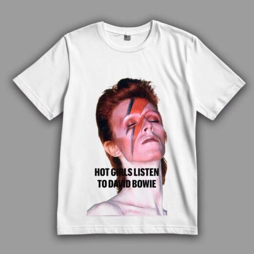 Футболка PrintBro Гарячі дівчинки слухають David Bowie