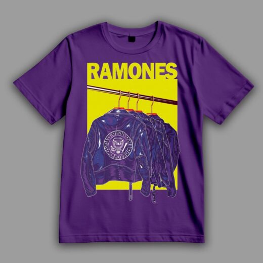 Футболка PrintBro Ramones Стиль для вибраних Фіолетовий (Purple)