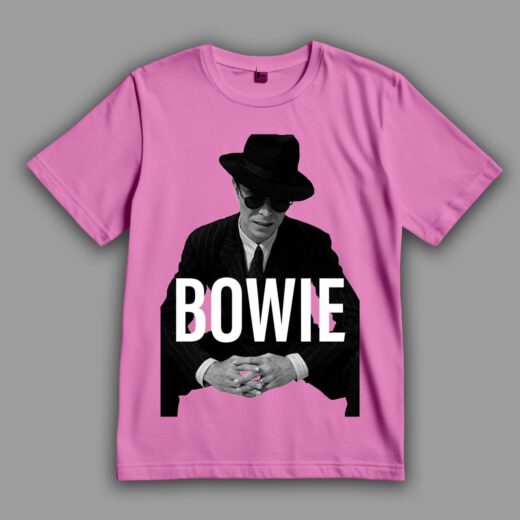 Футболка PrintBro David Bowie у класичному стилі Розовий