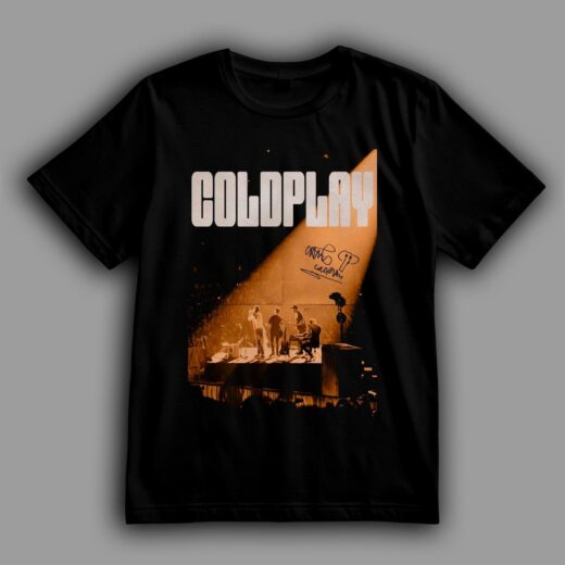 Футболка PrintBro Coldplay концерт зі світлом твоєї душі Чорний