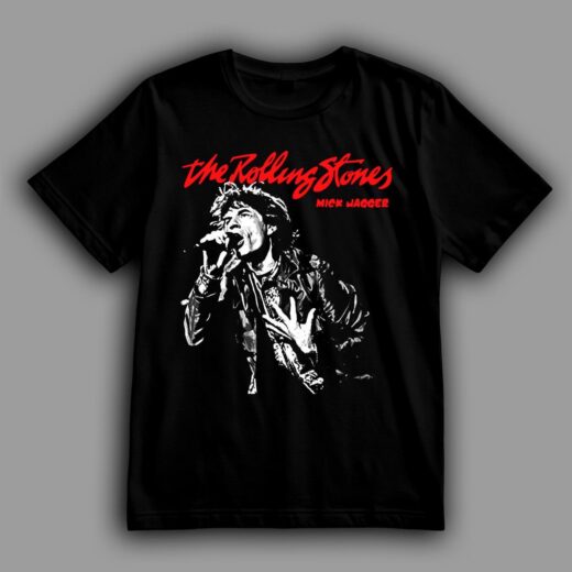 Футболка PrintBro The Rolling Stones Мік Джаггер з мікрофоном