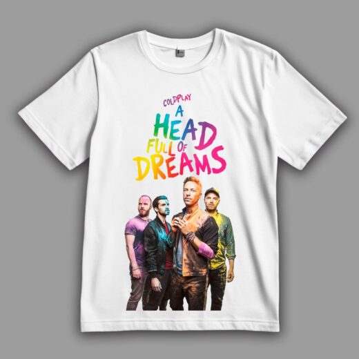 Футболка PrintBro Coldplay "A Head Full of Dreams" з фото гурту в стилі Холі