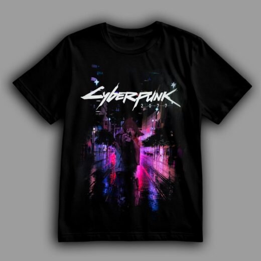 Футболка PrintBro Cyberpunk 2077. Найт-Сіті змінює всіх PG11220