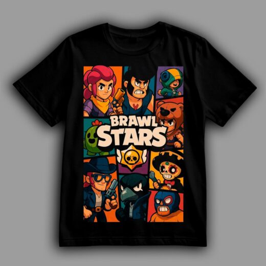 Жіноча футболка PrintBro Brawl Stars. Character collage PG11210