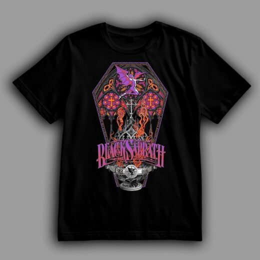 Футболка PrintBro Black Sabbath та гроб Дракулі PG09572